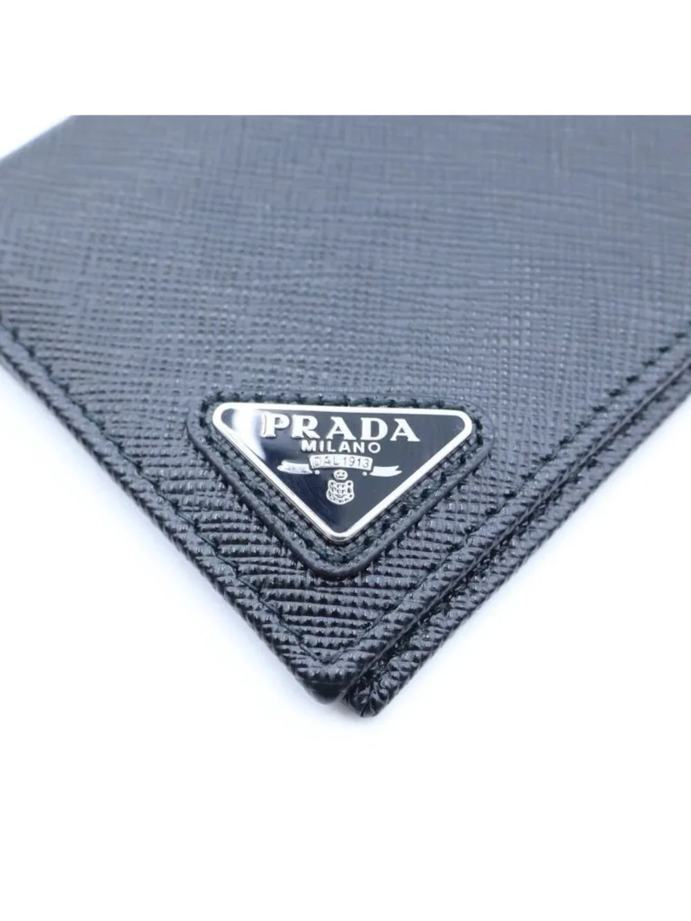 Prada Leather Card Case Black